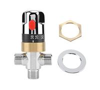 Válvula Mezcladora Termostática de Latón para Ducha y Lavabo, Control de Temperatura Agua para Baño y Cocina, Solar