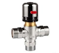 Válvula mezcladora termostática de latón para uso en ducha con control de temperatura ajustable y salida de presión de agua confiable (DN15)