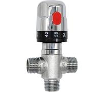 Válvula mezcladora termostática totalmente de cobre for calentador solar de agua - Desviador de ducha con temperatura ajustable for mezclador de baño
