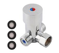 Válvula mezcladora termostática, Válvula mezcladora de agua fría caliente G1/2 Válvula mezcladora, Mezclador termostático Control de temperatura para grifo automático