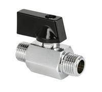 válvula, Mini válvula de bola de latón, válvula de cierre for aire, agua, Gas y aceite, rosca macho a hembra, G 1/8 ", 1/4", 3/8 ", 1/2", 1 Uds.(Male To Male,1/8 Inch)