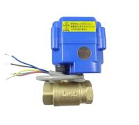 Válvula motorizada de latón G1/2" DN15 de 2 vías CR05, válvula eléctrica, válvula de bola motorizada