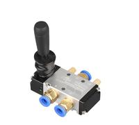 Válvula neumática de 5/2 vías, accionada por palanca, control manual, 2 posiciones, 3 5 puertos, 3H210-08 4H210-08 (4 mm)