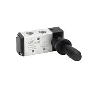 Válvula neumática de 5 vías y 2 posiciones de aleación de aluminio con palanca de aire Válvula solenoide neumática Control manual Push-Pull 4H310-10