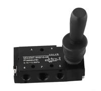 Válvula neumática de aire con palanca de tracción manual 4H210-08, 5 puertos, 2 posiciones, control PT de 1/4 pulgadas, válvula manual para automatización industrial y sistemas neumáticos