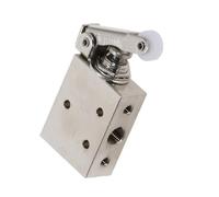 Válvula neumática de aire de 2 posiciones con botón de resorte de 5 vías TAC2-41P Interruptor neumático ON/OFF Válvula mecánica (TAC2-41P-34C, con accesorio de 4 mm)