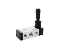 Válvula neumática de aleación de aluminio con palanca manual para soluciones de gestión de fluidos (4H310-10)