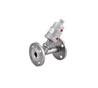 Válvula neumática de asiento angular con brida de acero inoxidable DN50(NC_SINGLE ACTING)