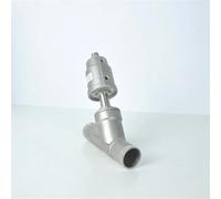 Válvula neumática de asiento angular soldada de acero inoxidable 304, tipo Y, normalmente cerrada, DN25 2/2, 16 bar(Double Acting)