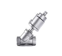 Válvula neumática de asiento angular tipo Y, rosca hembra de 1/2", 3/4" y 1", DN15 y DN20, acero inoxidable 304, for soldadura/abrazadera, vapor de alta temperatura(Clamp Type-plastic Head,DN25)