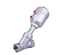Válvula neumática resistente a la erosión a alta temperatura - Válvula de asiento en ángulo de rosca interna tipo Y serie DN for control de(Dn8 Stainless Steel)