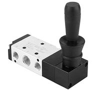 Válvula operada por palanca de aire neumática de 5 vías y 3 vías Válvula solenoide de aleación de aluminio de entrada G1/4 "Válvulas de empuje de control manual(4H230-08)