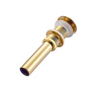 Valvula Pop Up Lavabo Vanity Golden Solid Brass Vintage Baño Lavabo Fregadero Pop Up Drenaje Recipiente Colador(Without Overflow)