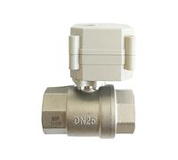 Válvula proporcional de 2 vías, latón, 1'', válvula reguladora DN25, DC9-24V, 5 cables for control de agua(DN25 BSP,0V to 5V Signal)