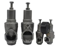 Válvula reductora de presión de agua de acero inoxidable 304 con manómetro DN15-DN50 regulador/reductor/alivio de presión de agua(DN25,Without P.gauge)