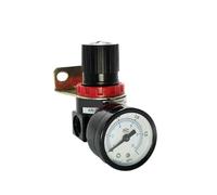 Válvula reguladora de alivio presión del compresor Control aire AR2000 G1/4'' con indicador ajuste y soporte,Alta precisión(AR2000 and PC6-02)