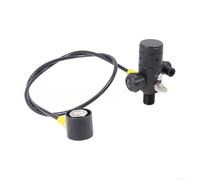 Válvula reguladora de buceo de alta presión de 5000 psi, rosca M18x1.5 con junta giratoria para control de flujo de gas de cilindro de buceo y kit de herramientas de suministro de aire (CRF158)