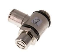 Válvula reguladora de caudal Codo de salida de contador 10 mm - G3/8'' Latón Tornillo ranurado Banjo