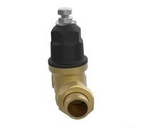 Válvula reguladora de presión de agua ajustable de 1/2 pulgada, latón sin plomo con filtro de acero inoxidable, 0-160 PSI para riego doméstico (3/4)