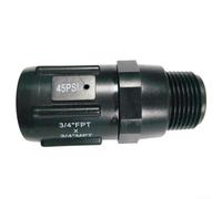 Válvula reguladora de presión de agua de riego por goteo de granja con 3/4 para rosca BSP, presión ajustable de 20 a 100 PSI, diseño de bajo flujo (15 PSI)