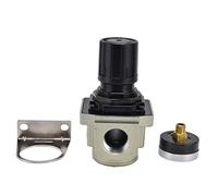 Válvula reguladora de presión de aire 0,05 0,8 MPa Controlador de aleación de aluminio con válvula de alivio ajustable para sistemas neumáticos industriales Herramientas de aire (1/2 pulgada)