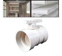 Válvula reguladora de PVC de operación manual perfectamente adecuada para todo tipo de sistemas de ventilación (90 mm)