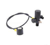 Válvula Reguladora de Tanque de Buceo de Latón M18x1.5 Rosca 5000 Psi Presión de Trabajo Con Conector Giratorio Para Cilindro de Buceo Control de Flujo de Gas Negro (CRF158)