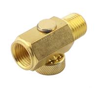 Válvula reguladora en línea NPT de 1/4 de latón macizo de 14 pulgadas para conexión de manguera de aire y control de presión con roscas macho y hembra para aire comprimido