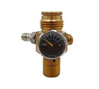 Válvula reguladora HPA for tanque de aire blando, M18x1.5, 5/8-18UNF, G1/2-14, salida HP 200bar 3000Psi, manómetro, boquilla recarga(5-8-18 Regulator Kit)
