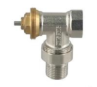 Válvula reguladora termostática de ángulo de latón sin cabeza, rosca, control automático de temperatura para calefacción de radiador, autorregulación, construcción anticorrosión -M30 x 1,5 mm (DN15)