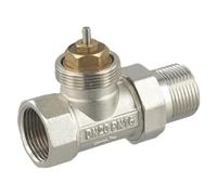 Válvula reguladora termostática de latón DN15 DN20 DN25 con rosca M30 x 1,5 mm, instalación vertical hasta 85 grados, control de temperatura autorregulable para sistemas de calefacción, sin cabezal