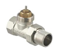 Válvula reguladora termostática de latón, DN15/DN20/DN25, niquelada, sin cabezal termostático(DN20)