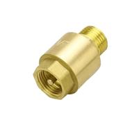 Válvula retención latón, rosca hembra vertical de resorte | Válvula unidireccional 1/2",3/4",1", evita retroceso de agua tuberías(BSP1I2 Female-Male)