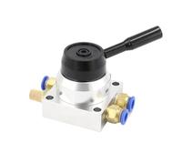 Válvula rotativa manual neumática K34R6-8D/K34R6-8L de 3 posiciones y 4 vías(K34R6-08L,6mm joint)