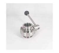 Válvula sanitaria de triple abrazadera de 19/25/32/38/45/51 mm de diámetro exterior for tubería de 1,5" y 2" de acero inoxidable SUS 304/316L(38mmK50- Legnth 70mm,SUS316L_MID- DUTY(6 BAR))