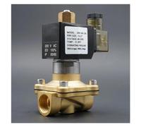 Válvula Solenoide 1/4" 3/8" 1/2" 3/4" Válvula Normalmente Abierta Válvula de Agua de Latón 220V 24V(DC24V-EPDM)