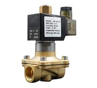 Válvula solenoide 1/4quot; 3/8quot; 1/2quot; 3/4quot; válvula normalmente abierta, válvula de agua de latón, 220 V 24 V, 1 unidad (1 pulgada, AC220V_NBR)