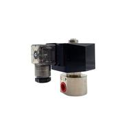 Válvula solenoide 200 bar/100 bar, 2 vías, 1/4", 12 V CC, orificio de 1,2 mm/2 mm NC, válvulas de bomba de acero inoxidable(AC220V,Orifice2mm 100bar)