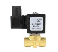 Válvula Solenoide 21A5KT45, 2/2 vías, latón de acción directa, Control automático, calefacción, 8W, 12W, 14W, 3/8 pulgadas, DN10(21A5KT45 (12W),110VAC)