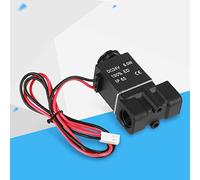 Válvula Solenoide 24V Dc 2 Vías 1/4 Pulgadas Roscada Válvula Eléctrica de Plástico Para Agua Aire Aceite con Buen Sello Y Excelente Ventilación Grande
