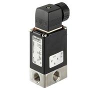 Válvula Solenoide 3/2 Vías NPT 1/4'' Universal Acero Inoxidable FFKM -1-3bar/-15-44psi 24VDC Vacío 0330 180757