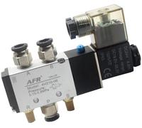 Válvula solenoide 4V310-10 de 2 posiciones y 5 vías, 1 unidad, 12 V/24 V/220 V, con conexión de 8 mm.(DC24V)