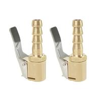 Válvula solenoide Abrazadera de boquilla latón macizo for válvula neumático coche 8 mm, adaptador bomba inflado, conector rápido inflador Válvula(2pcs Type B)