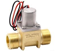 Válvula solenoide biestable de construcción de plástico para control de agua iniciado por impulsos en para automatización de inodoros e infraestructura de gestión de agua (cobre 211B)