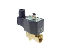 Válvula solenoide BSPP NC de 3/20.3 cm 4 mm 24 V CC de latón metano propano de 2 vías para gas, combustible, aire y agua