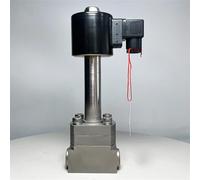 Válvula solenoide criogénica de nitrógeno líquido de 2 vías de 16 bar, de -196 ℃ a 0 ℃, orificio de 3/8, válvula de acero inoxidable SS304 DN10 de 10 mm(G-DC12V-NO OPEN)