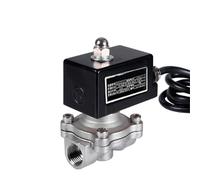 Válvula solenoide de 1/2" normalmente cerrada DN15 Válvulas solenoides de acero inoxidable 304(24VDC)
