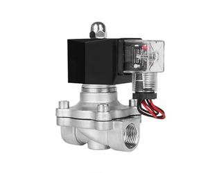 Válvula solenoide de 1/2" normalmente cerrada DN15 Válvulas solenoides de acero inoxidable(BSP_220VAC_NBR-SEAL)