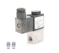 Válvula solenoide de 1/4 pulgadas PT Válvulas de control de fluido, aire, agua, aceite neumático 2V025-08 DC12V/DC24V/AC110V/AC220V Directo normalmente cerrado eléctrico 2/2 vías 2 posiciones (2V025