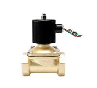 Válvula solenoide de 2 vías de 1,5 y 2 pulgadas, 230 V, 12 V, 120 V y 24 V, normalmente cerrada, for agua y aire.(1-1/2",BSP_220VAC)
